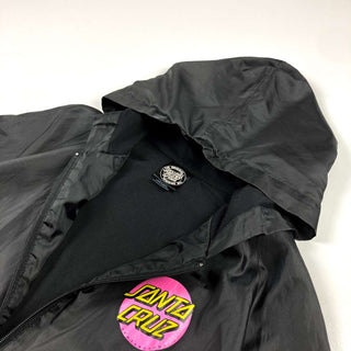 90's SANTA CRUZ ロゴプリント フードジャケット