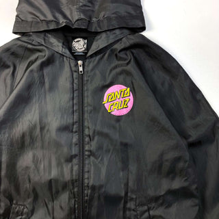 90's SANTA CRUZ ロゴプリント フードジャケット