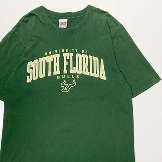 "SOUTH FLORIDA BULLS" プリント Tシャツ