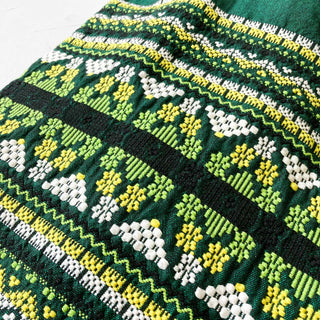 古着 OLD "HANDWOVEN BY GUATEMALAN INDIANS" 刺繍 ロングスカート