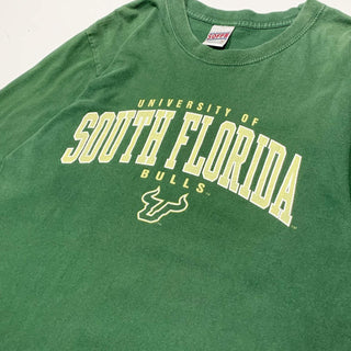 "SOUTH FLORIDA BULLS" プリント Tシャツ