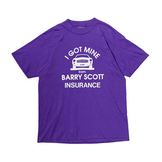 90's "BARRY SCOTT INSURANCE" 企業プリント Tシャツ