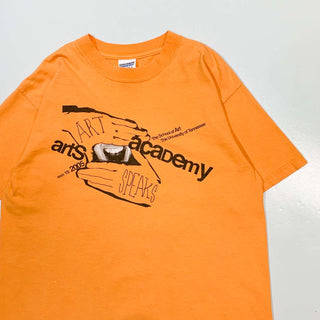 00's arts academy "ART SPEAKS" アートプリント Tシャツ