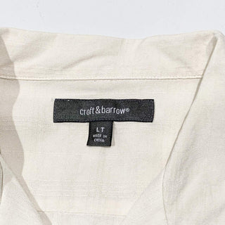 croft & barrow シルク オープンカラー チェック S/S シャツ