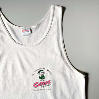 90's "made in USA" Hanes バックプリントタンクトップ