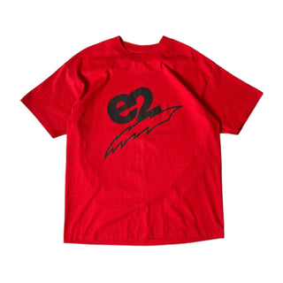 古着 90's "made in USA" FRUIT OF THE LOOM "e2" プリントTシャツ