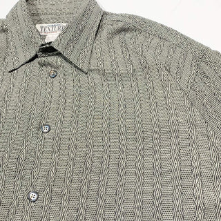 TEXTURES ジャガード 総柄 S/S シャツ