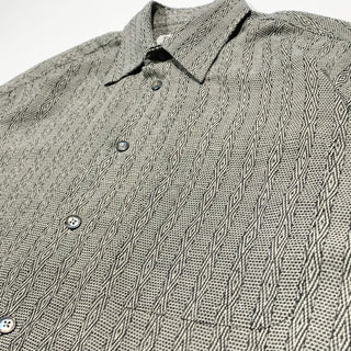 TEXTURES ジャガード 総柄 S/S シャツ