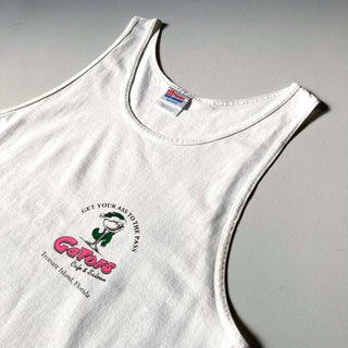 90's "made in USA" Hanes バックプリントタンクトップ