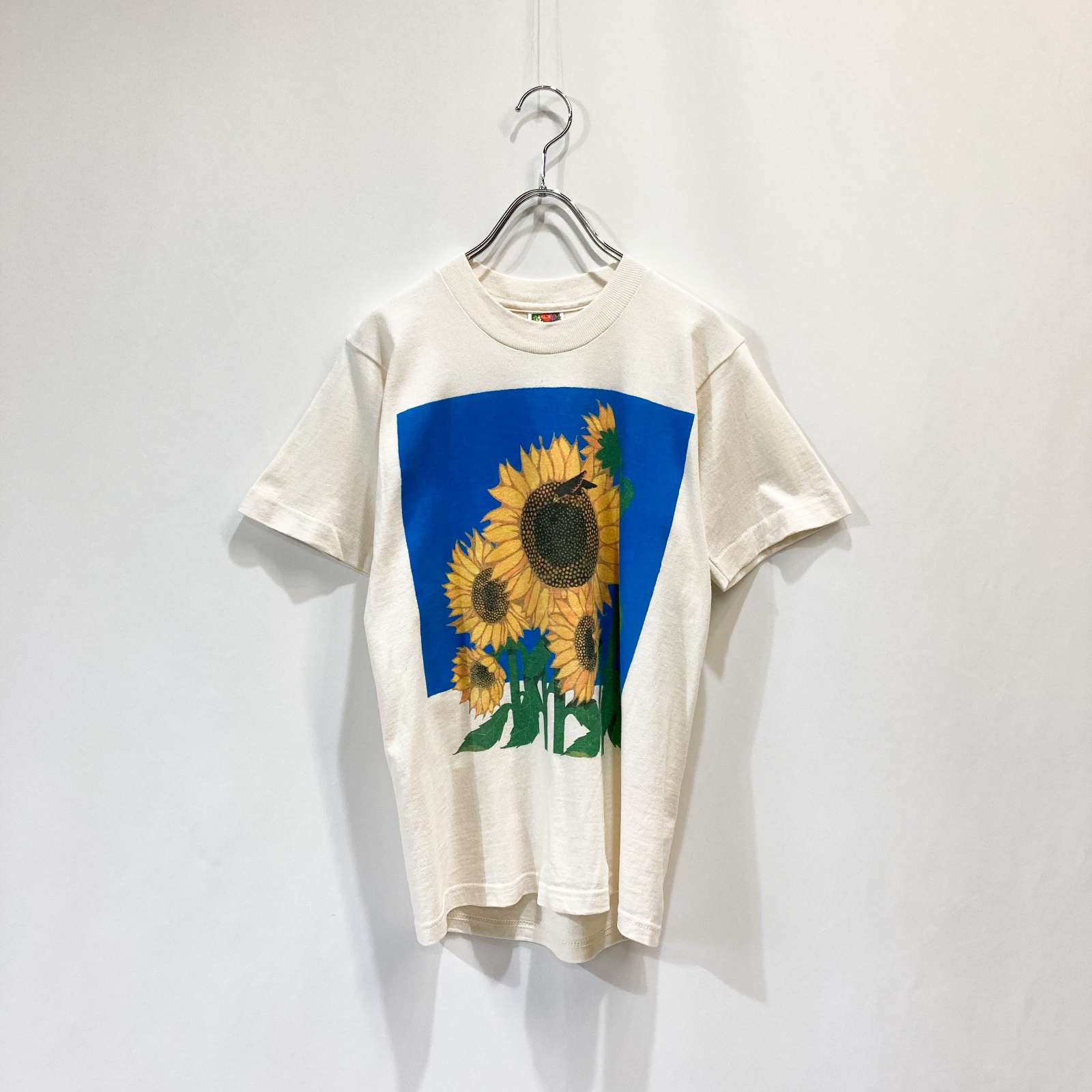 USA製  90's ヘインズ  フラワー アート Tシャツ ひまわり