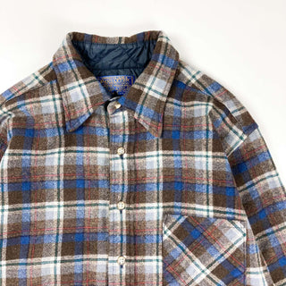 70's "made in USA" PENDLETON チェック柄 ウールシャツ