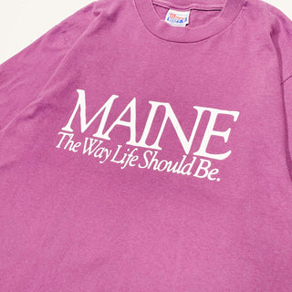 "made in USA" Hanes BEEFY プリント Tシャツ