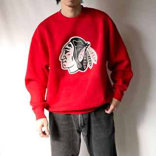 古着 ”made in CANADA" インディアンヘッド  デザインプリント スウェット