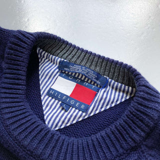 90's TOMMY HILFIGER ライン コットンニットセーター