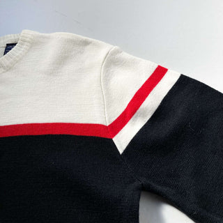 古着 80's デザイン ハイゲージ アクリルニットセーター