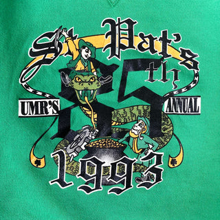 古着 90's "made in USA" アメリカ製 RUSSELL "St.Pat's 85th" プリント スウェットシャツ