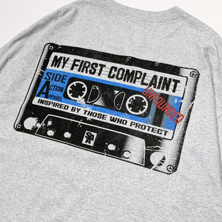 "MY FIRST COMPLAINT" 両面プリント シャツ
