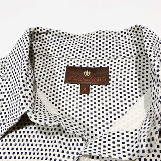 TOSCANO スクエアドット ボックスシルエット S/S シャツ