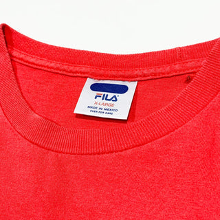 90's FILA センターロゴ プリント Tシャツ