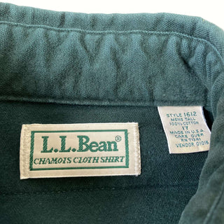 古着 90's "made in USA" アメリカ製 L.L.Bean 長袖 シャモアシャツ