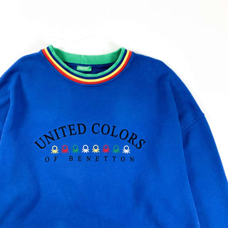 "made in ITALY" UNITED COLORS OF BENETTON プリント×刺繍 スウェット