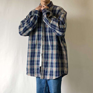 90's チェック ビッグサイズ フランネル シャツ