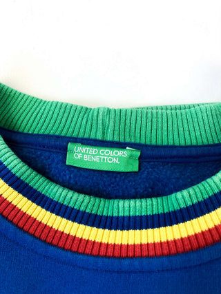 "made in ITALY" UNITED COLORS OF BENETTON プリント×刺繍 スウェット