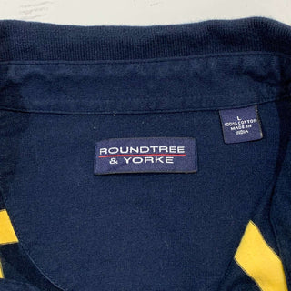 ROUNDTREE & YORKE ボーダー ラガーシャツ