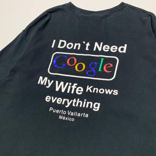 Google パロディ 両面プリント Tシャツ