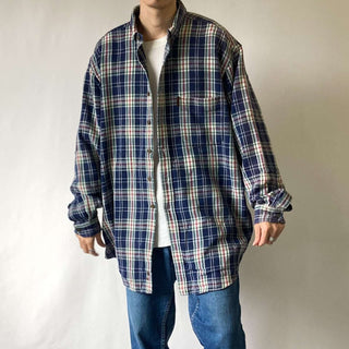 90's チェック ビッグサイズ フランネル シャツ