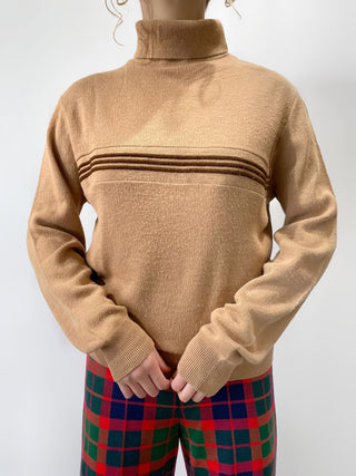 アメリカ製 70s MONTGOMERY WARD タートルネック ニット セーター
