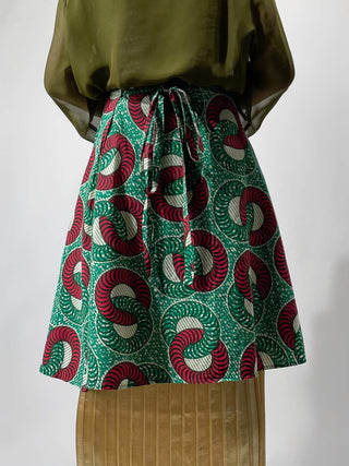 アフリカンバティック ラップスカート