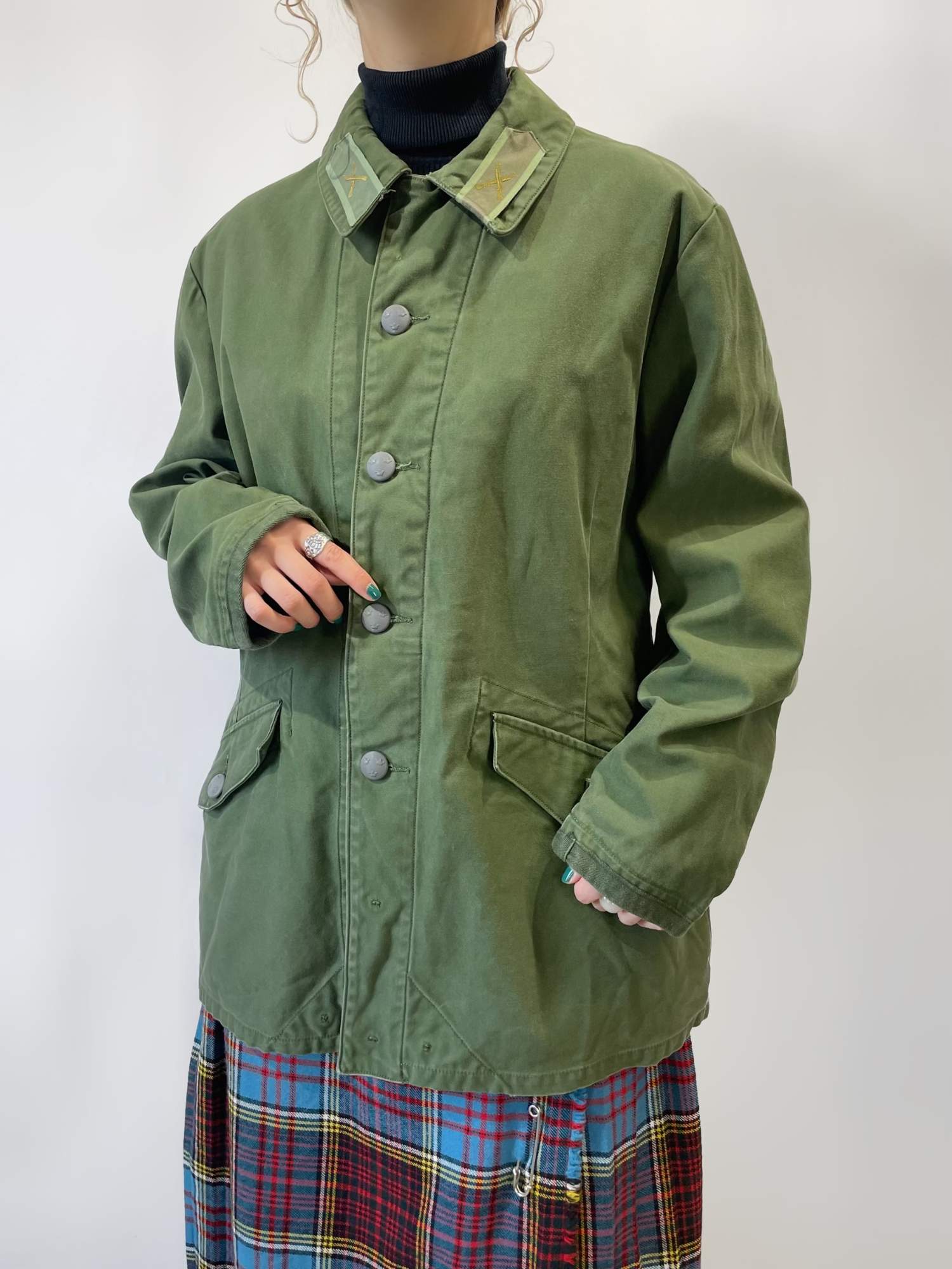 スウェーデン軍 m59 実物 フィールドジャケット 70s 緑 ミリタリー