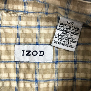 IZOD B.D.シアサッカーS/Sシャツ