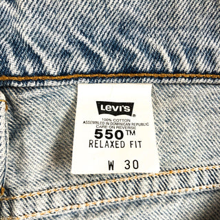 Levi's 550 ブルーデニムショートパンツ