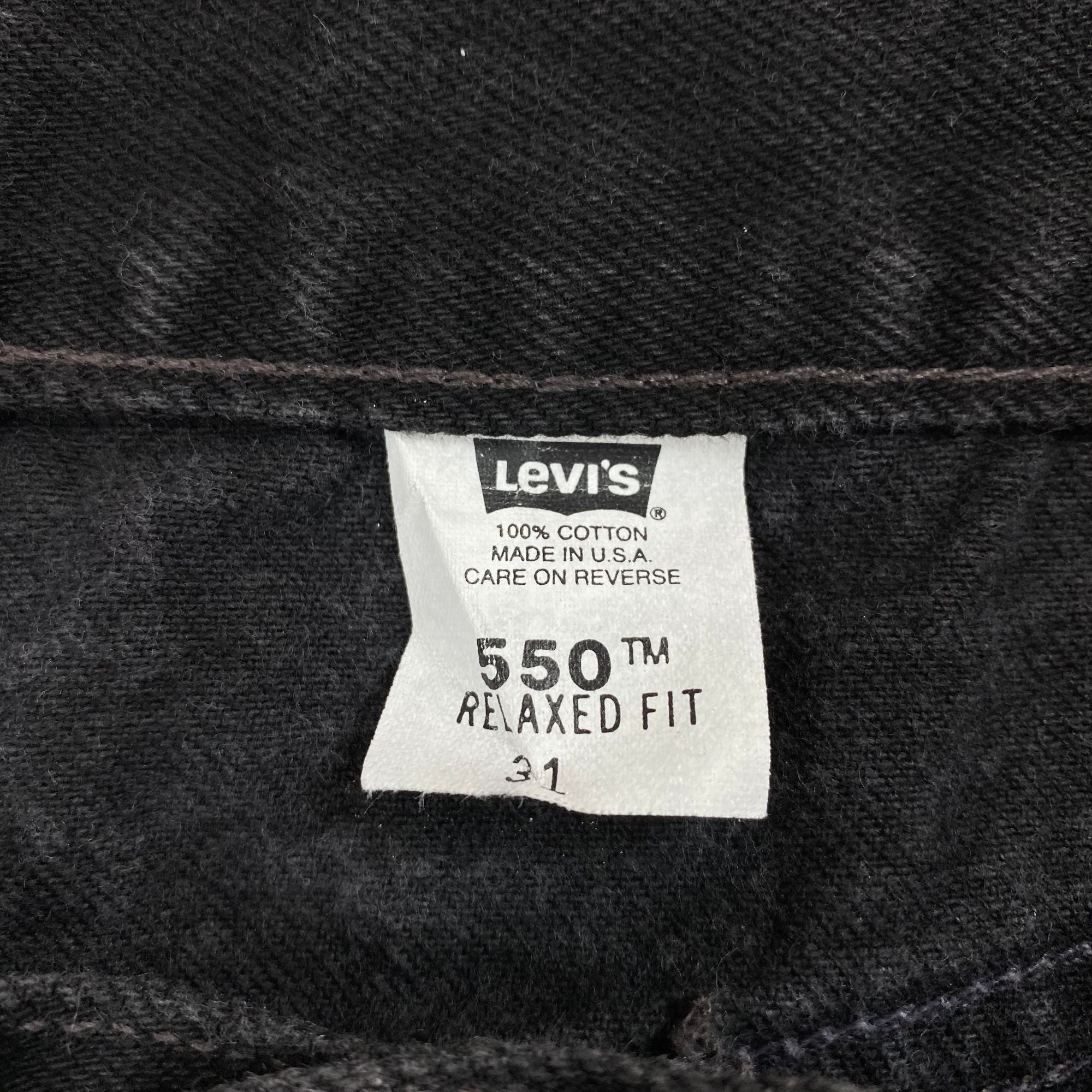 古着–90's Levi's 550 ブラックデニムショートパンツ – 【古着通販
