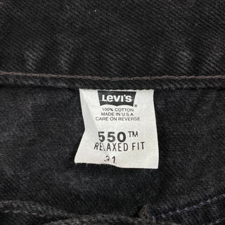 90's Levi's 550 ブラックデニムショートパンツ