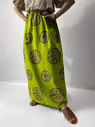 アフリカンバティック ロングスカート