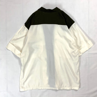90's AUDRIANA オープンカラー2トーンS/Sシャツ
