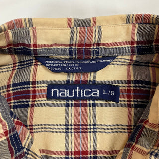 90's nautica ボタンダウンチェックシャツ