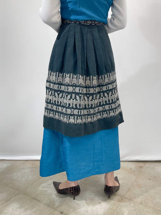 80〜90s グアテマラ刺繍 フレアスカート