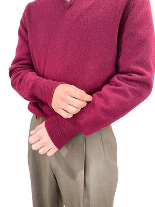 70～80s イングランド製  L.L.Bean  Vネックウールニットセーター