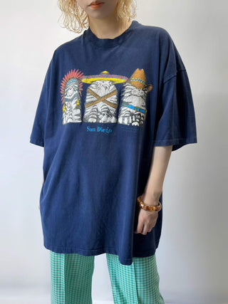 90's アニマルプリント Tシャツ