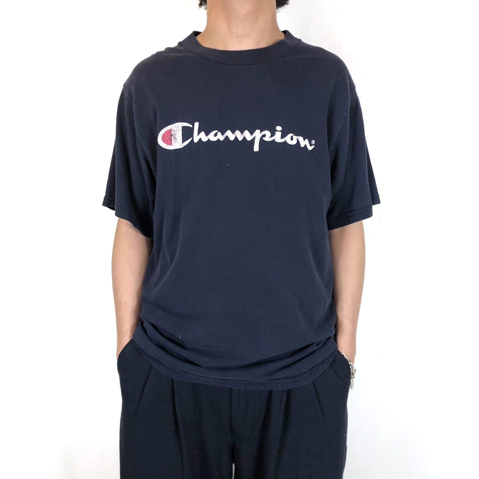 Champion ロゴ プリント Tシャツ