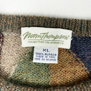 古着 90's~ Norm Thompson アルパカウール 総柄ニット