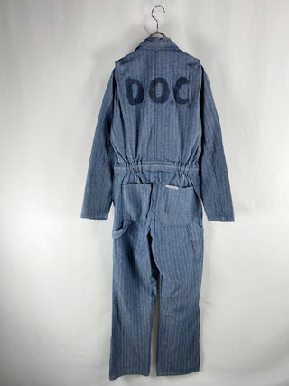 古着 90's〜 ワーク ペイント仕様 ヘリンボーンツイル オールインワン