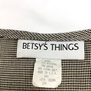 BETSY'THINGS ベスト切替 チェックワンピース