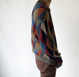 古着 90's~ Norm Thompson アルパカウール 総柄ニット