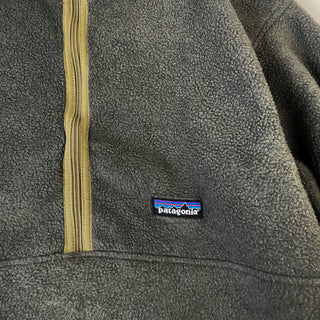 古着 90's Patagonia  ハーフジップ シンチラ グレー フリースジャケット