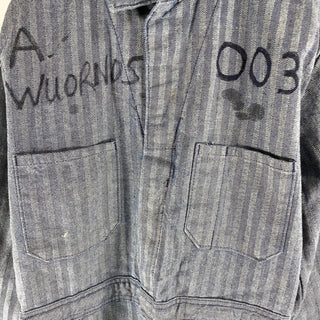 古着 90's〜 ワーク ペイント仕様 ヘリンボーンツイル オールインワン